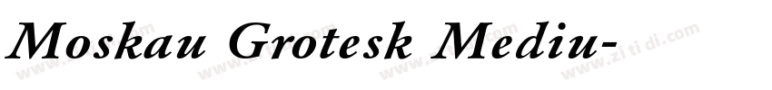Moskau Grotesk Mediu字体转换